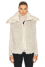 Goldbergh Iffy Vest in Off White, view 1, click to view large image.