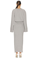 GRLFRND The Femme Sweatshirt Dress in Heather Grey, view 3, click to view large image.