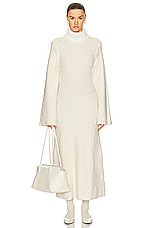 GRLFRND Maeko Boucle Dress in Ivory, view 1, click to view large image.