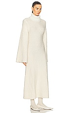 GRLFRND Maeko Boucle Dress in Ivory, view 2, click to view large image.