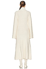GRLFRND Maeko Boucle Dress in Ivory, view 3, click to view large image.
