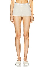GRLFRND Layering Jersey Shorts in Birch Beige, view 1, click to view large image.