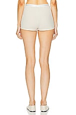 GRLFRND Layering Jersey Shorts in Birch Beige, view 3, click to view large image.