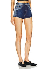 GRLFRND Kyla Two Tone Hot Short in Tonal Utility, view 2, click to view large image.