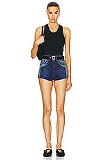 GRLFRND Kyla Two Tone Hot Short in Tonal Utility, view 4, click to view large image.