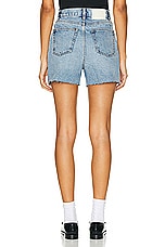 GRLFRND Jules Vintage Cut Off Short in Bluebird Fray, view 3, click to view large image.