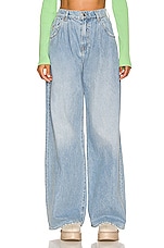 GRLFRND Chloe High Rise Pleated Wide Leg in Sawtelle, view 1, click to view large image.