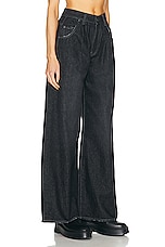 GRLFRND Chloe High Rise Pleated Wide Leg in Fulton, view 2, click to view large image.