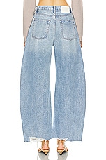 GRLFRND Paola Barrel Leg Jean in Skyline, view 3, click to view large image.