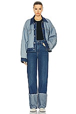 GRLFRND Sienna High Rise Big Cuff Jean in Broadway, view 4, click to view large image.