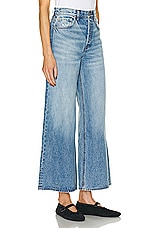 GRLFRND Norah Crop Wide Leg in Bluebird, view 2, click to view large image.
