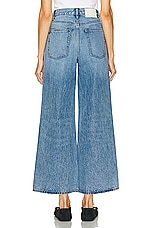 GRLFRND Norah Crop Wide Leg in Bluebird, view 3, click to view large image.