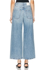GRLFRND Norah High Rise Crop Wide Leg in Memphis Blue, view 3, click to view large image.