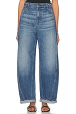 GRLFRND Harvey Twisted Carpenter Jeans in Hyperion Ave | FWRD