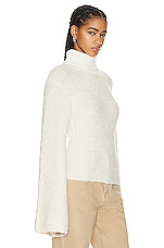 GRLFRND Montana Boucle Sweater in Ivory, view 2, click to view large image.