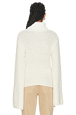 GRLFRND Montana Boucle Sweater in Ivory, view 3, click to view large image.