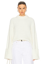 GRLFRND Jeren Sweater in Ivory, view 1, click to view large image.