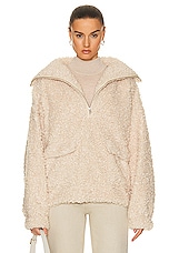 GRLFRND The Winter Sherpa Popover in Fawn, view 1, click to view large image.