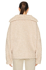 GRLFRND The Winter Sherpa Popover in Fawn, view 4, click to view large image.