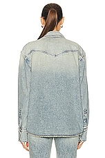 GRLFRND Emerson Western Shirt Jacket in Tupelo Tint, view 3, click to view large image.