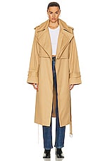 GRLFRND The Convertible Trench Coat in British Tan, view 1, click to view large image.