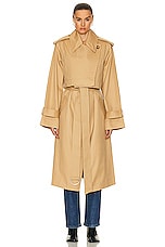 GRLFRND The Convertible Trench Coat in British Tan, view 2, click to view large image.
