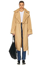 GRLFRND The Convertible Trench Coat in British Tan, view 7, click to view large image.