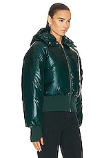 GRLFRND The Puff Bomber in Pine Green, view 3, click to view large image.