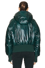 GRLFRND The Puff Bomber in Pine Green, view 4, click to view large image.
