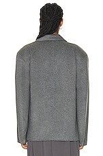 GRLFRND The Big Winter Blazer in Medium Grey, view 4, click to view large image.