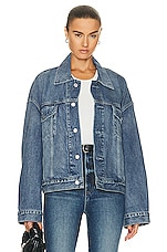 GRLFRND Christi Oversized Denim Jacket in San Pedro, view 1, click to view large image.