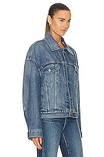 GRLFRND Christi Oversized Denim Jacket in San Pedro, view 2, click to view large image.