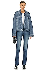 GRLFRND Christi Oversized Denim Jacket in San Pedro, view 4, click to view large image.
