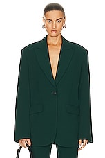 GRLFRND The Big Blazer in Pine Green, view 1, click to view large image.