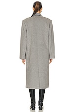 GRLFRND Bronte Oversized Coat in Grey, view 4, click to view large image.