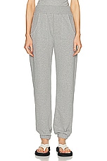 GRLFRND The Curve Sweatpant in Heather Grey, view 1, click to view large image.