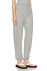 GRLFRND The Curve Sweatpant in Heather Grey, view 2, click to view large image.