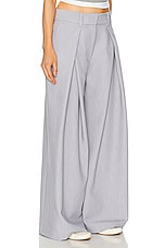 GRLFRND Nolan Pleated Trouser in Heather Grey, view 2, click to view large image.