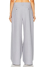 GRLFRND Nolan Pleated Trouser in Heather Grey, view 3, click to view large image.