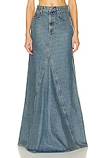 GRLFRND Fiona Godet Maxi Skirt in Inwood Hill, view 1, click to view large image.
