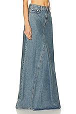 GRLFRND Fiona Godet Maxi Skirt in Inwood Hill, view 2, click to view large image.