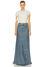 GRLFRND Fiona Godet Maxi Skirt in Inwood Hill, view 4, click to view large image.