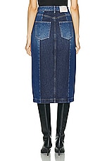 GRLFRND Robin Seamed Tonal Midi Skirt in Tonal Slide, view 3, click to view large image.
