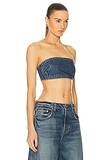 GRLFRND Lilah Denim Tube Top in Austin, view 2, click to view large image.
