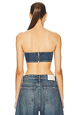 GRLFRND Lilah Denim Tube Top in Austin, view 3, click to view large image.