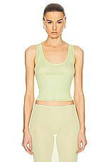 GRLFRND Double Mesh Tank in Electric Lime, view 1, click to view large image.