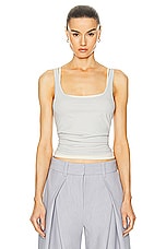 GRLFRND Layering Jersey Tank Set in Grey & Birch Beige, view 1, click to view large image.