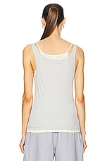 GRLFRND Layering Jersey Tank Set in Grey & Birch Beige, view 3, click to view large image.