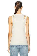 GRLFRND Layering Jersey Tank Set in Birch Beige, view 3, click to view large image.