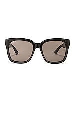 Gucci Square Sunglasses in Black, view 1, click to view large image.